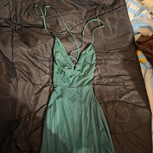 Windsor Emerald Backless Dress